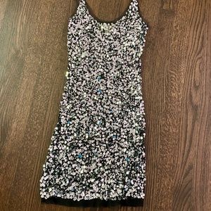 Sequin Black & Silver Dress